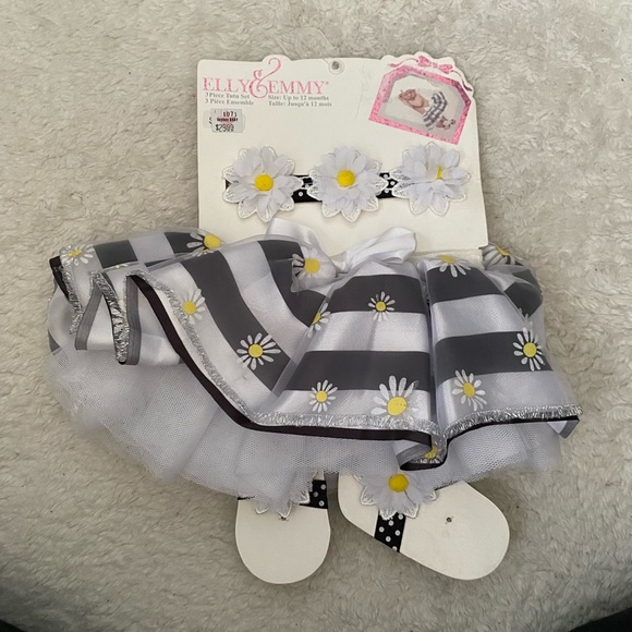 Elly & Emmy 3 piece tutu set (bumble bee) - Picture 1 of 5